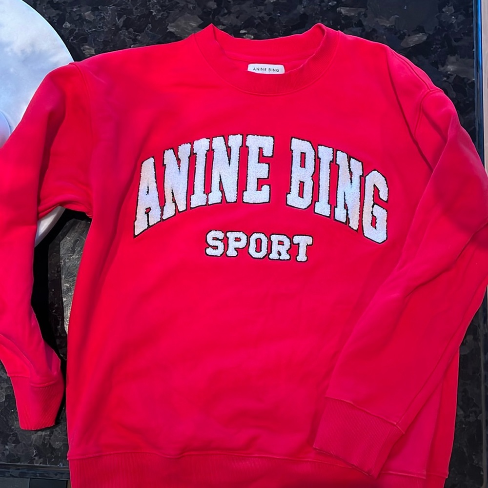 Anine Bing sweatshirt crewneck red